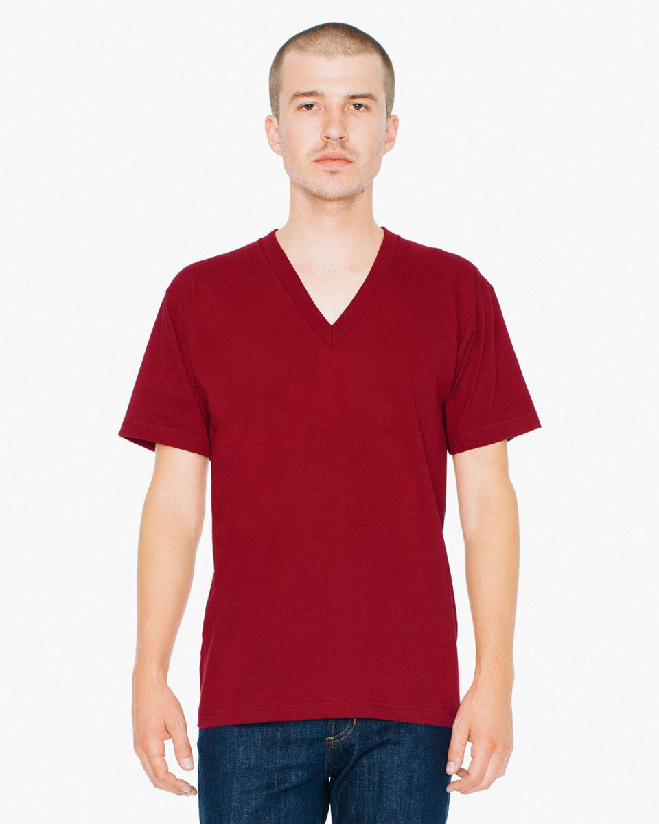 American Apparel 2456W, Fine Jersey V-Neck T-Shirt