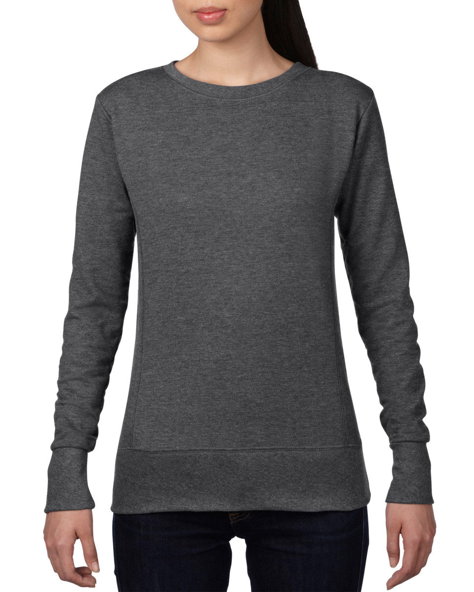 Anvil Ladies French Terry Crewneck Sweatshirt Style 72000L - Casual  Clothing for Men, Women, Youth, and Children