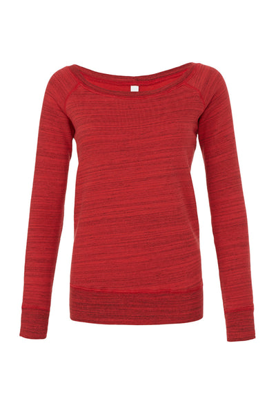 BE7501 Bella Women's Sponge Fleece Wide Neck Sweatshirt