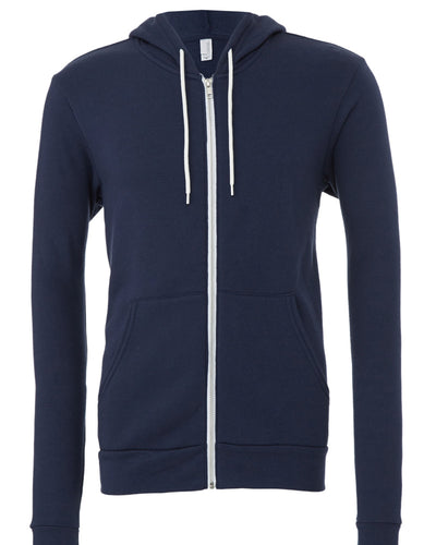 CA3739 Bella Canvas Unisex Polycotton Fleece Full-Zip Hoodie