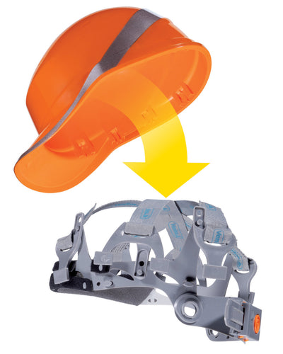 Delta Plus Hi-Vis Baseball Safety Helmet