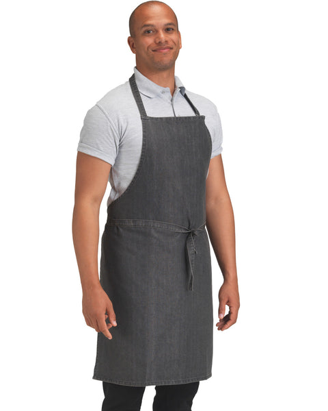 DP112 Dennys Cross Dyed Denim Bib Apron