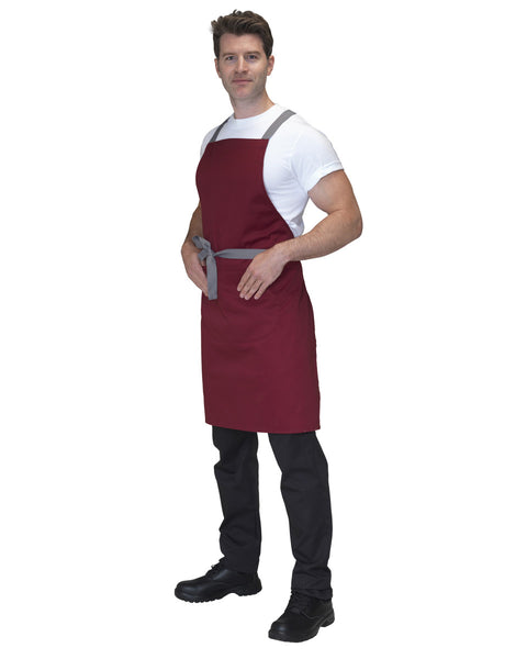 DP130 Dennys Cross Back Bib Apron