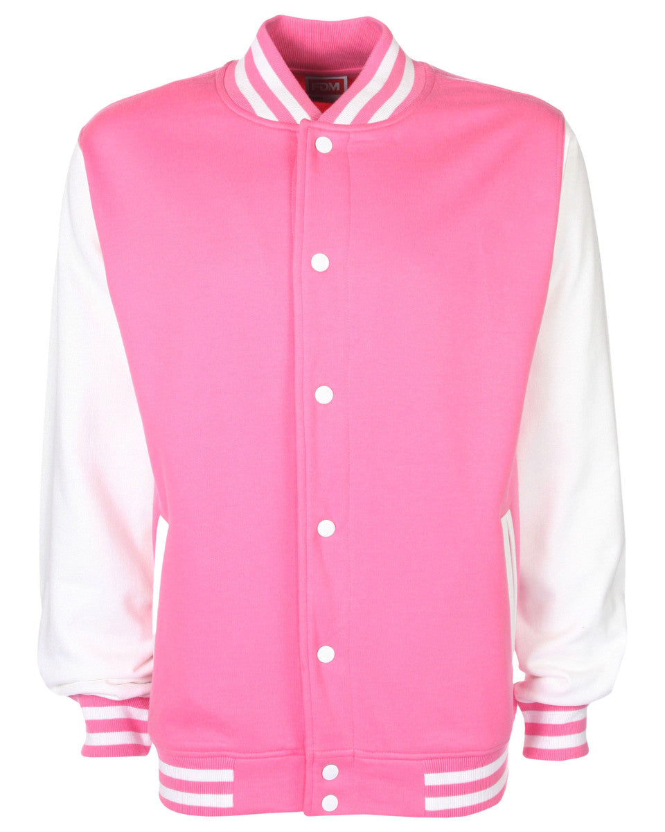 Light pink cheap varsity jacket