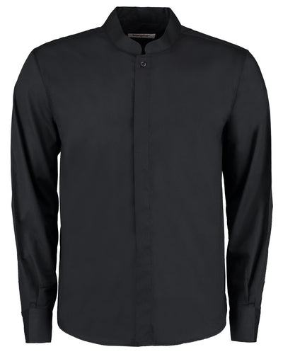 KK123 Bargear Men's Long Sleeved Mandarin Collar Bar Shirt