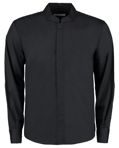 KK123 Bargear Men's Long Sleeved Mandarin Collar Bar Shirt