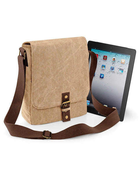 QD624 Quadra Vintage Canvas iPad/Tablet Reporter