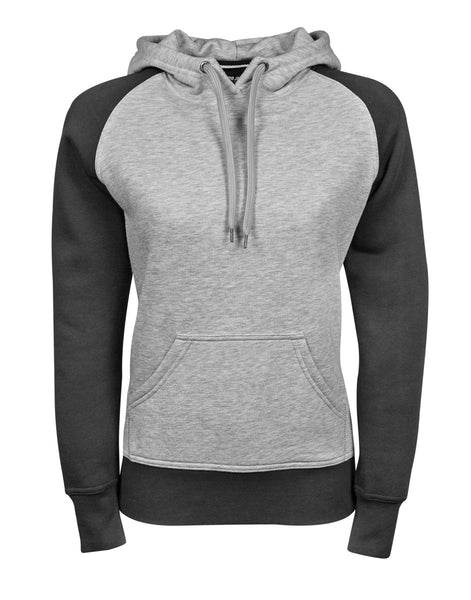TJ5433 Tee Jays Ladies Two-Tone Hooded Sweatshirt