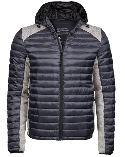 TJ9610 Tee Jays Men's Hooded Aspen Crossover Jacket