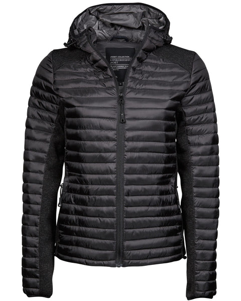 TJ9611 Tee Jays Ladies' Hooded Aspen Crossover Jacket