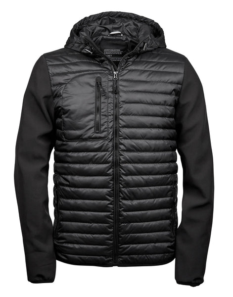 TJ9628 Tee Jays Men's Hooded Crossover Jacket