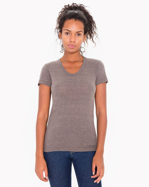 TR301W American Apparel Women's Triblend Short Sleeve Track Tee