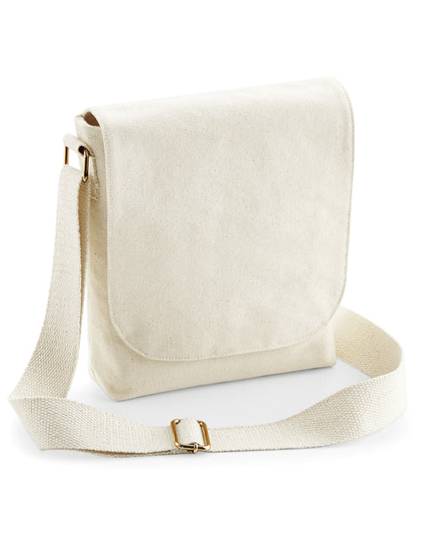 W460 Westford Mill FairTrade Cotton Canvas Mini Messenger