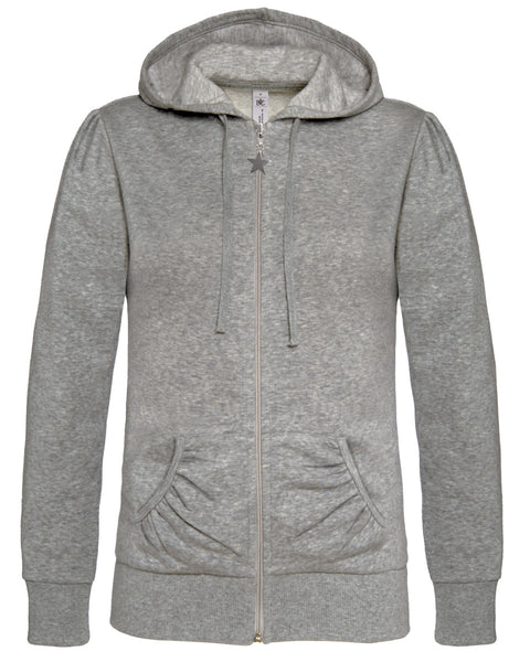 WW641 B&C Wonder Women Hooded Zip Sweat