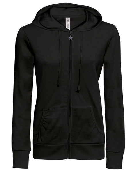 WW641 B&C Wonder Women Hooded Zip Sweat