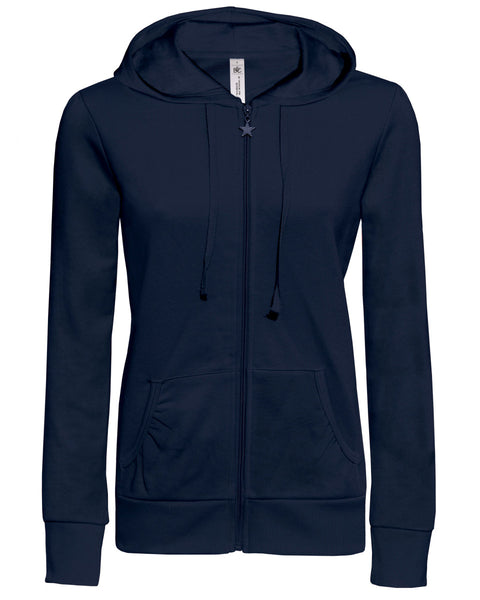 WW641 B&C Wonder Women Hooded Zip Sweat