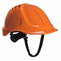 NHD - PS54 Orange Hi-Vis Helmet with Sticker Logo