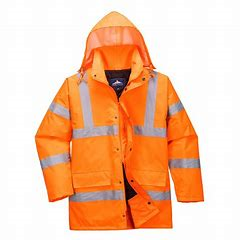 NHD - RT30 Orange Hi-Vis Traffic Jacket with logo to LHFB