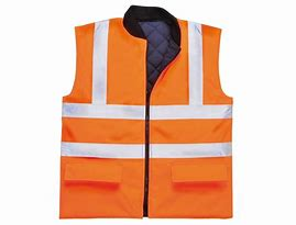 NHD - S469 Orange Hi-Vis Bodywarmer with emb logo to LHFB