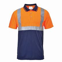 NHD - S479 Two Tone Polo in Orange and Navy with logo to LHFB