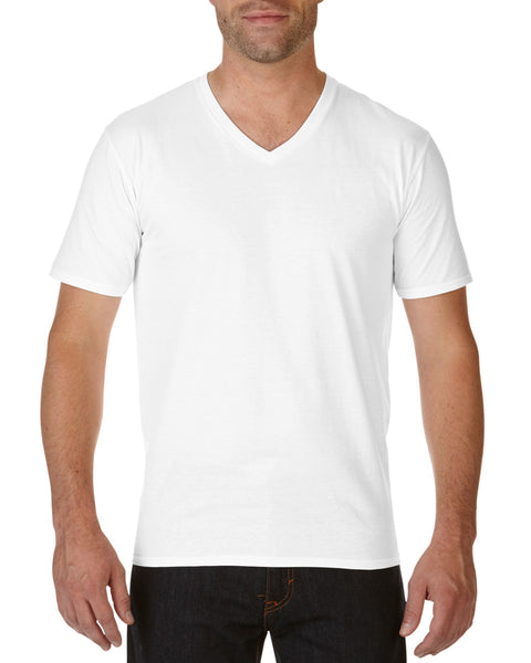 41V00 Gildan Premium Cotton Adult V-Neck T-Shirt