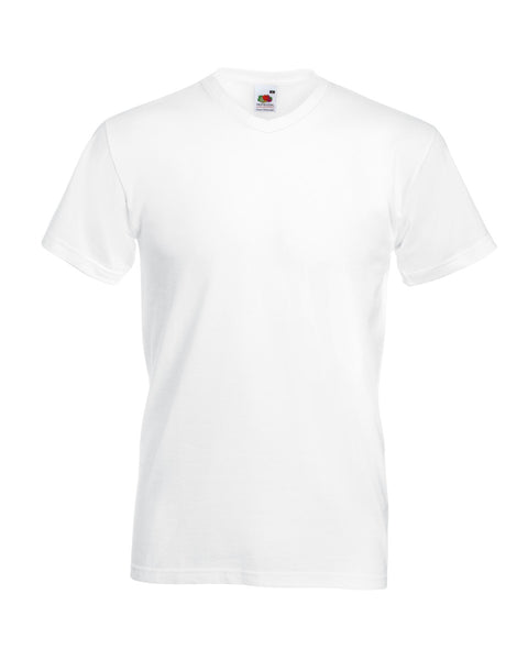 61066 Fruit Of The Loom Men's Valueweight V-Neck T-Shirt