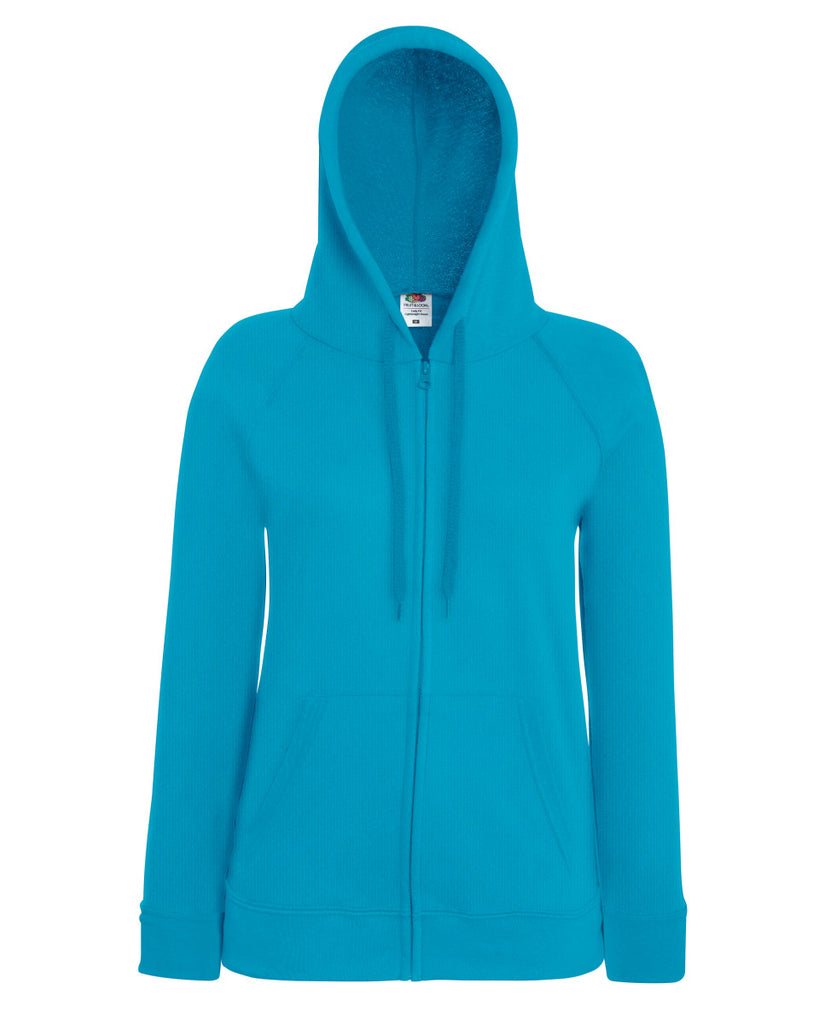 62150 Fruit Of The Loom Lady-Fit Lightweight Raglan Hooded Sweat