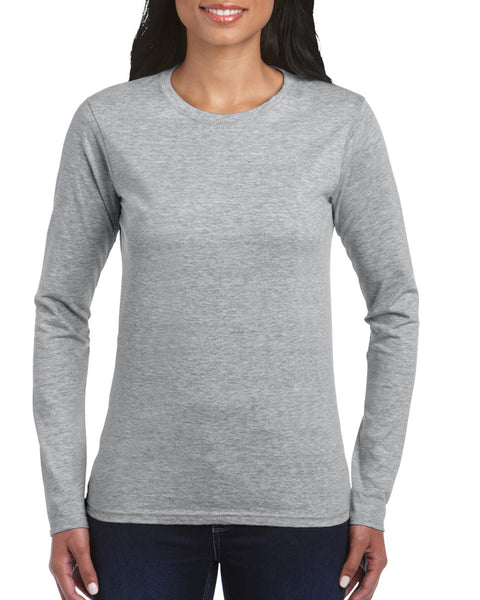 64400L Gildan Softstyle® Ladies' Long Sleeve T-Shirt