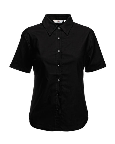 65000 Fruit Of The Loom Lady-Fit Short Sleeve Oxford Shirt