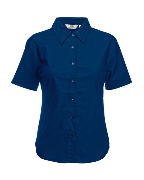 65000 Fruit Of The Loom Lady-Fit Short Sleeve Oxford Shirt