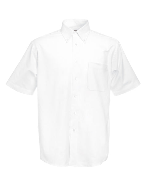 65112 Fruit Of The Loom Men's Short Sleeve Oxford Shirt