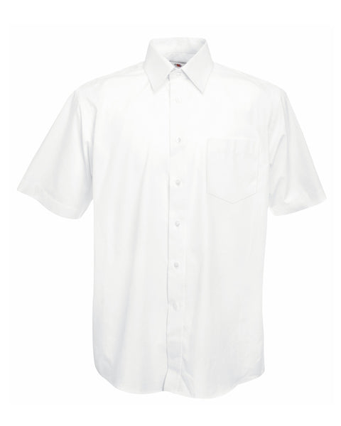 65116 Fruit Of The Loom Men's Short Sleeve Poplin Shirt