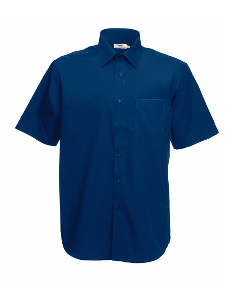 65116 Fruit Of The Loom Men's Short Sleeve Poplin Shirt