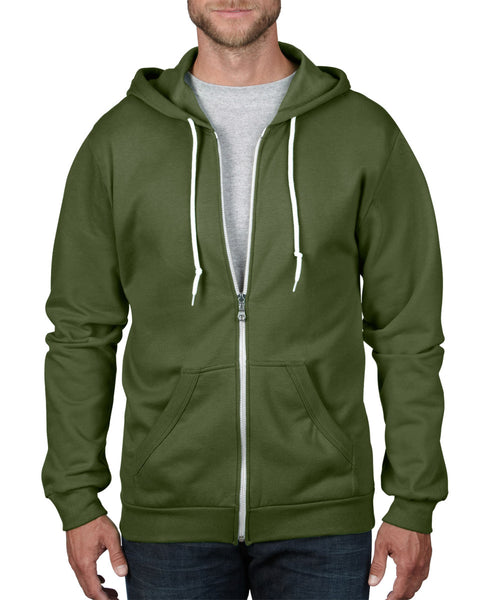 71600 Anvil Adult Full Zip Hooded Sweatshirt