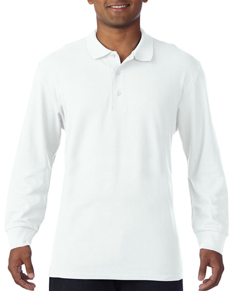 85900 Gildan Premium Cotton Adult Long Sleeve Double Piqué Polo