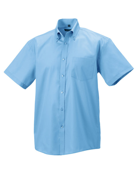 957M Russell Collection Men's Short Sleeve Ultimate Non-Iron Shirt