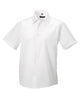 959M Russell Collection Men's Short Sleeve Tailored Ultimate Non-Iron Shirt