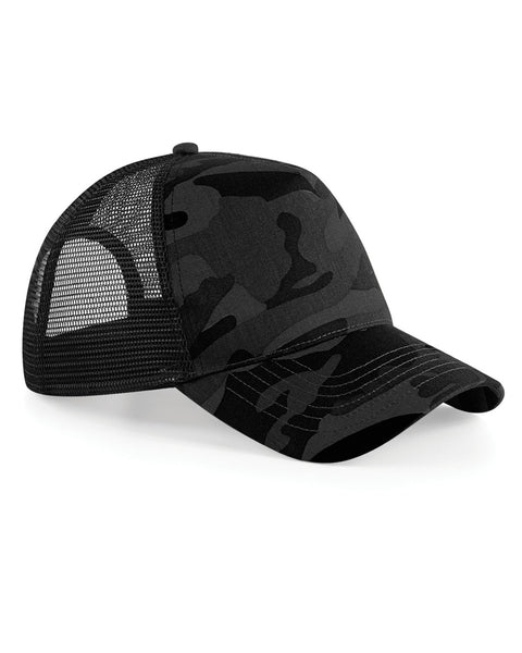 B694 Beechfield  Camo Snapback Trucker