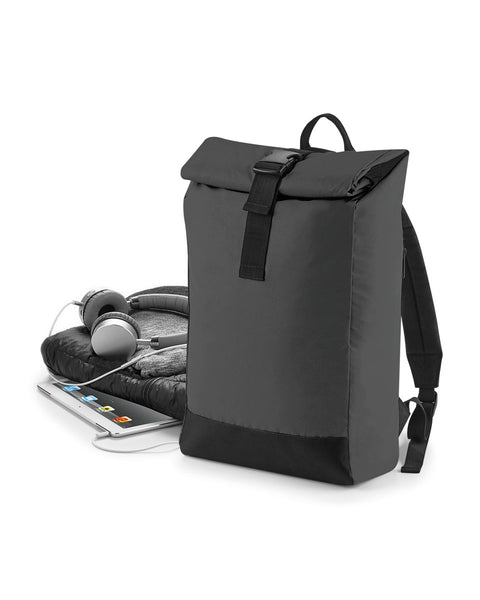 BG138 Bagbase Reflective Roll-Top Backpack