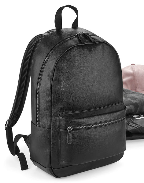 BG255 Bagbase Faux Leather Fashion Backpack
