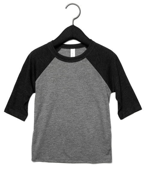 CA3200T Bella Toddler 3/4 Sleeve Baseball Tee