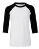 CA3200Y Bella Youth 3/4 Sleeve Baseball Tee