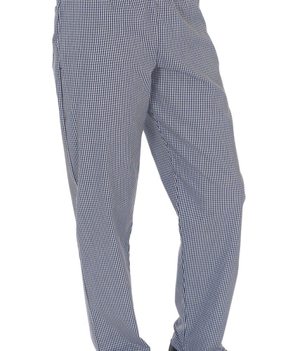 Dennys Blue/White Check Fully Elasticated Trouser