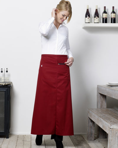 Bistro By Jassz Berlin Long Bistro Apron with Vent and Pocket