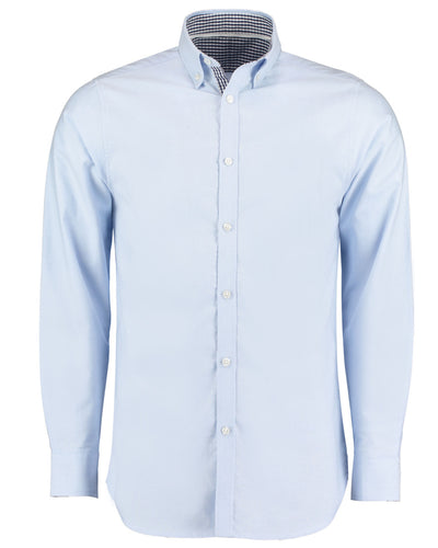 KK145 Clayton & Ford Long Sleeve Contrast Oxford Shirt