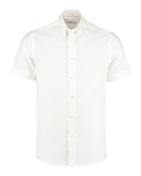KK187 Kustom Kit Men's Short Sleeve Tailored Fit Premium Oxford Shirt