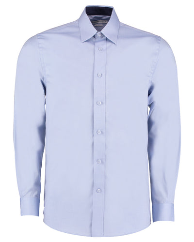 KK189 Kustom Kit Men's Long Sleeve Contrast Premium Oxford Shirt