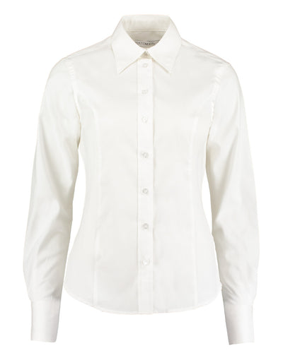 KK702 Kustom Kit Ladies' Corporate Long Sleeve Oxford Shirt
