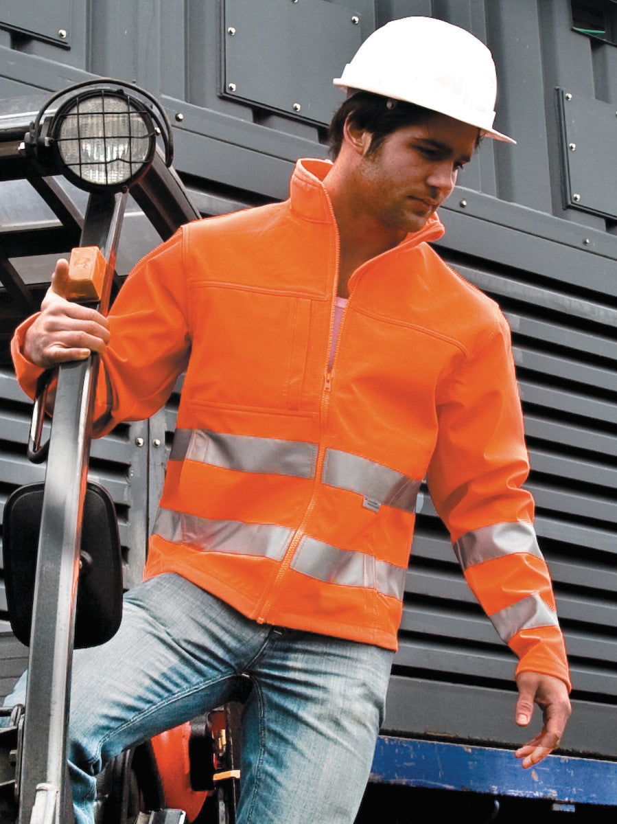 Result Safeguard Hi-vis Tech Soft Shell Jacket – AP Workwear