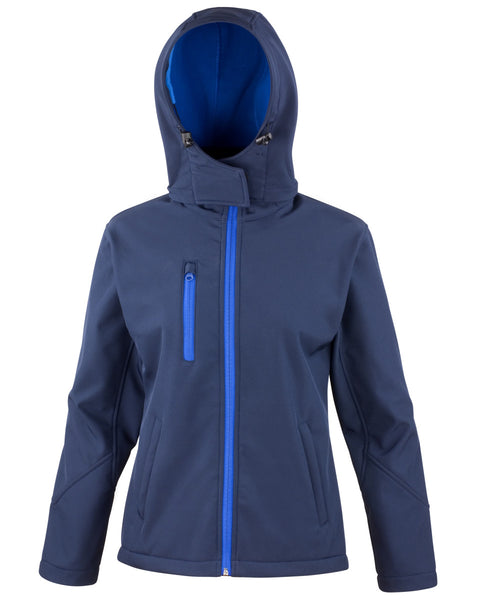R230F Result Core Women's TX Performance Hooded Softshell Jacket